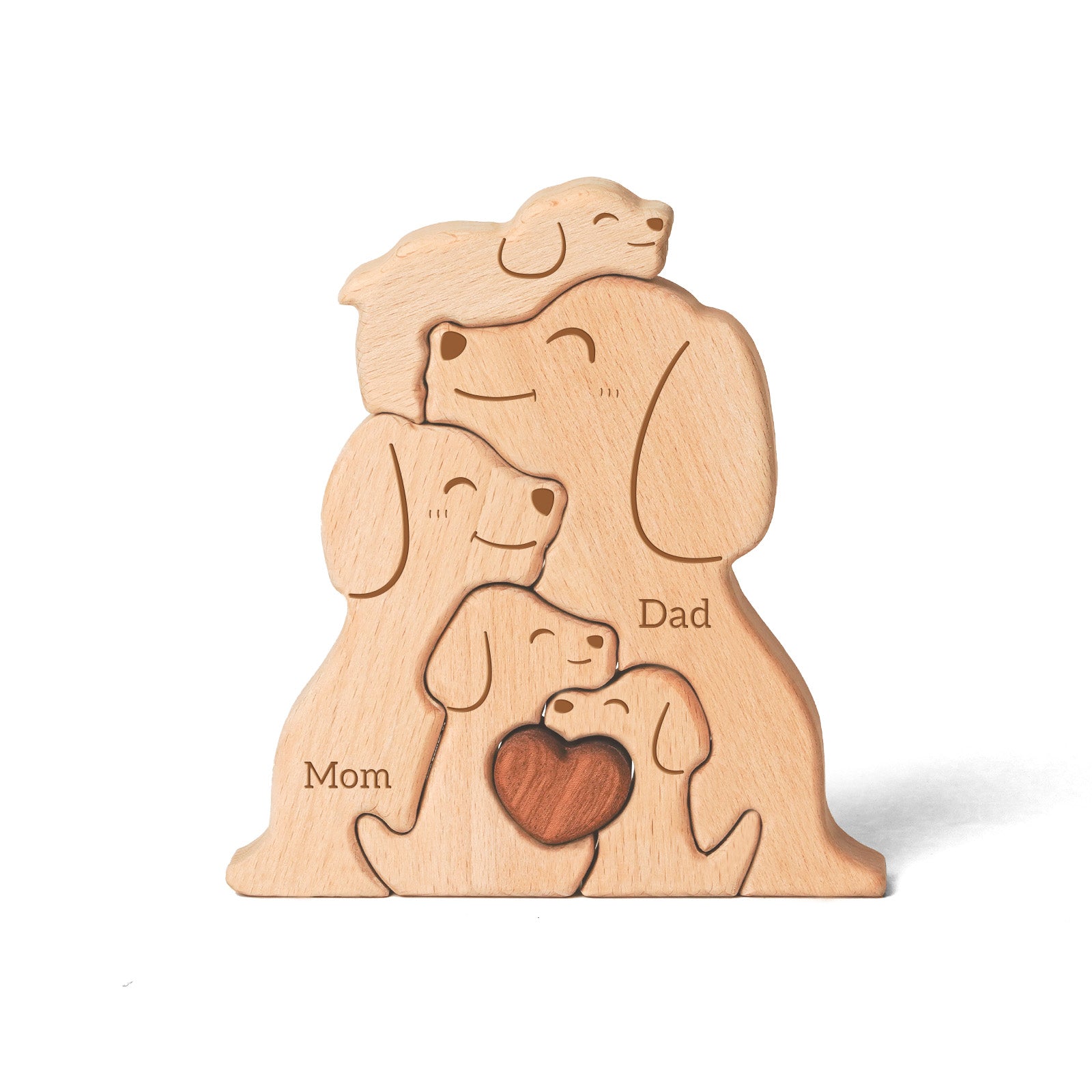 Puppy Family Puzzle: Adorable, Heartwarming Home Decor Gift