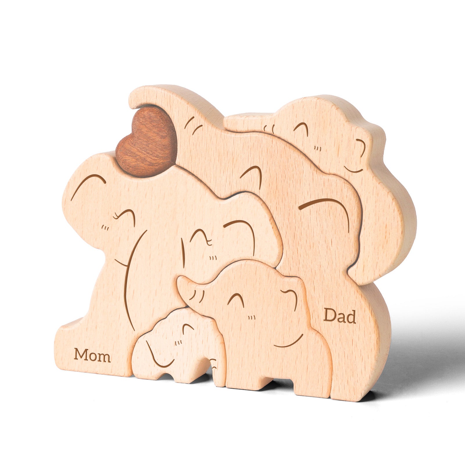 Elephant Family Puzzle: Safari Decor, Heartwarming Gift