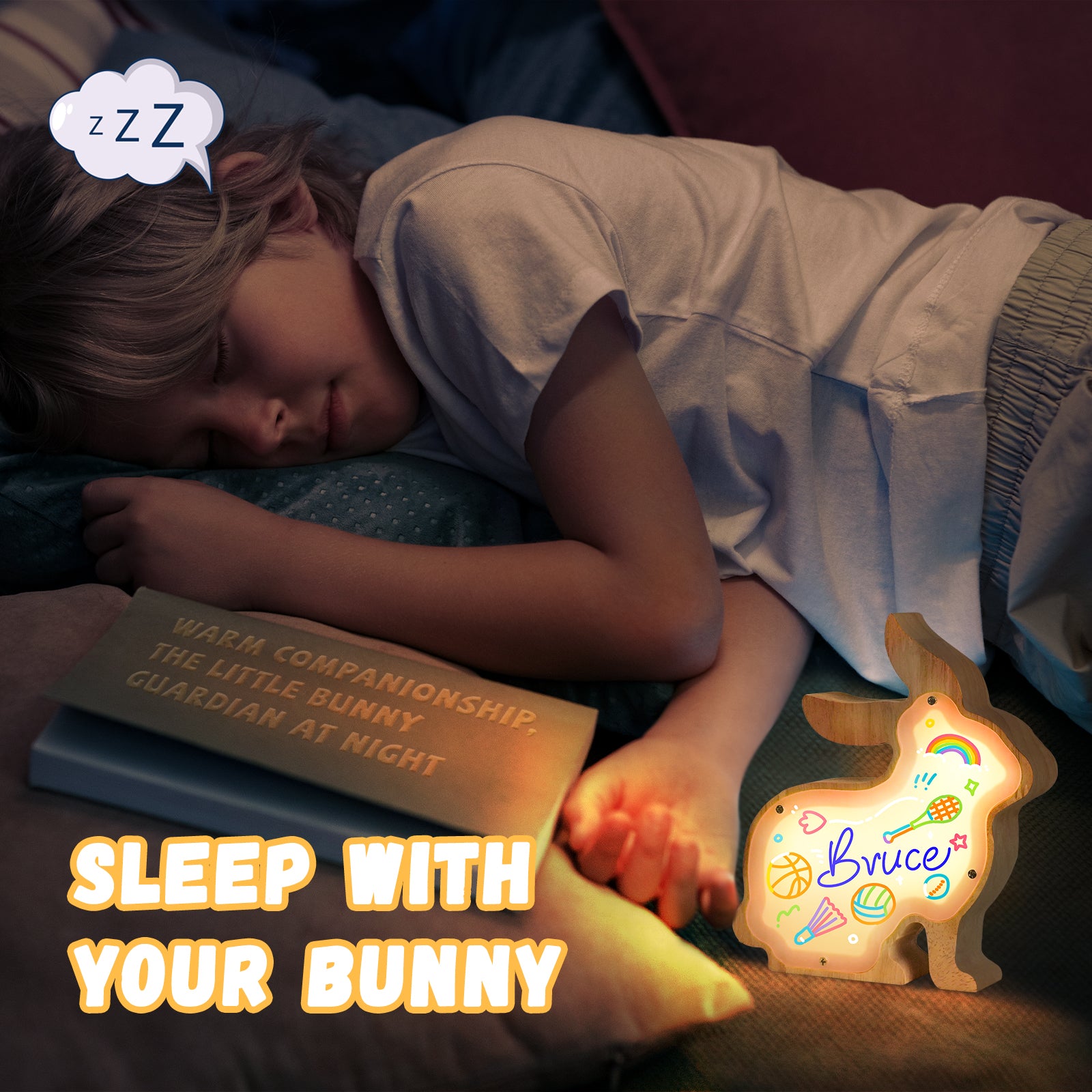 Rabbit Lamp Kit: DIY, Paintable, Perfect for Kids