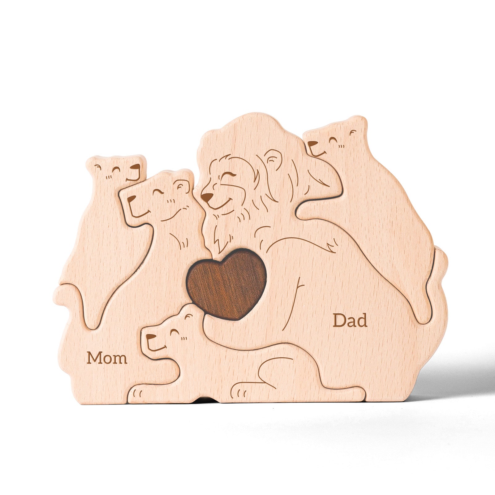 Lion Family Puzzle: Jungle Decor, Symbol of Strength