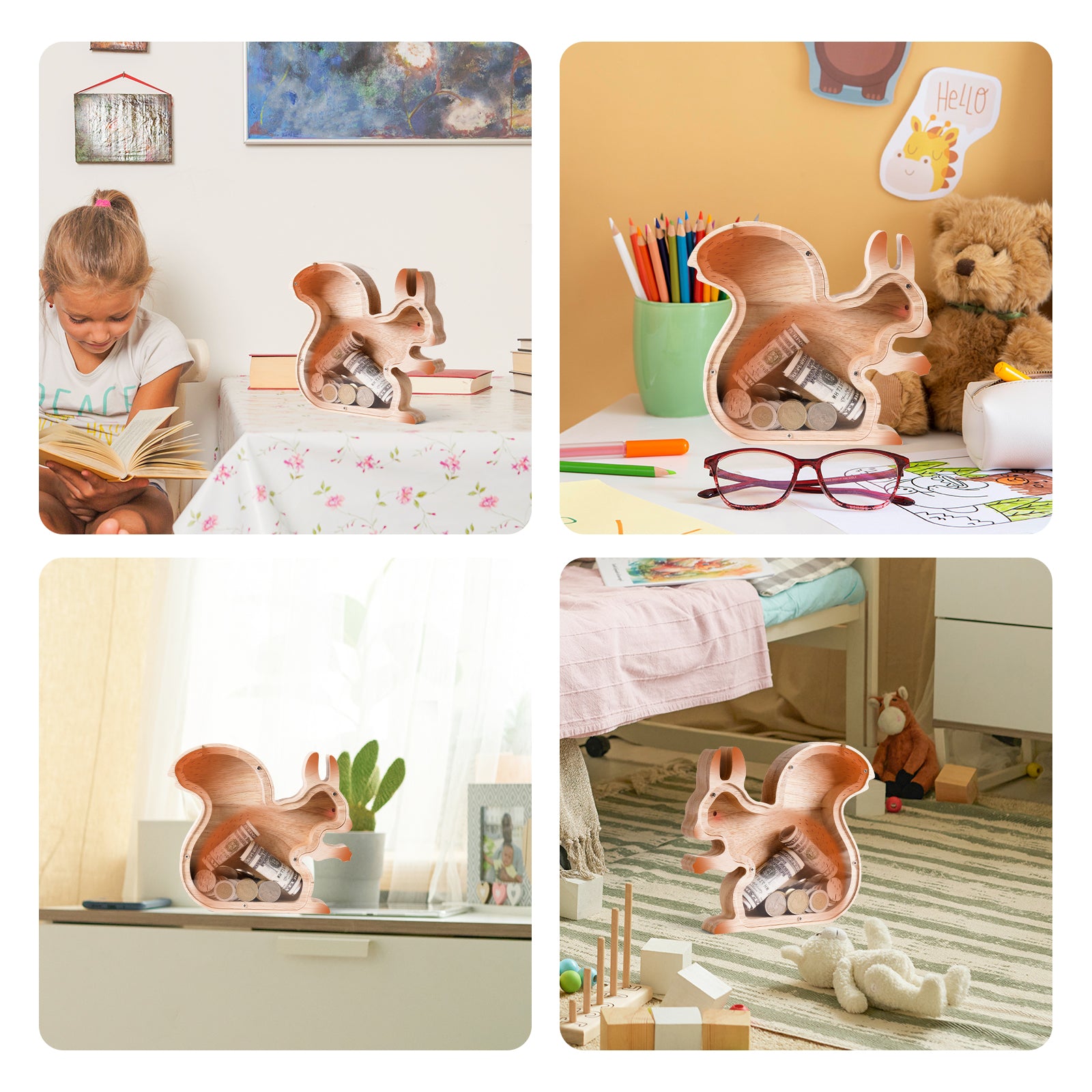 Squirrel Piggy Banks: Cute, Unbreakable, Safe, Perfect Gift