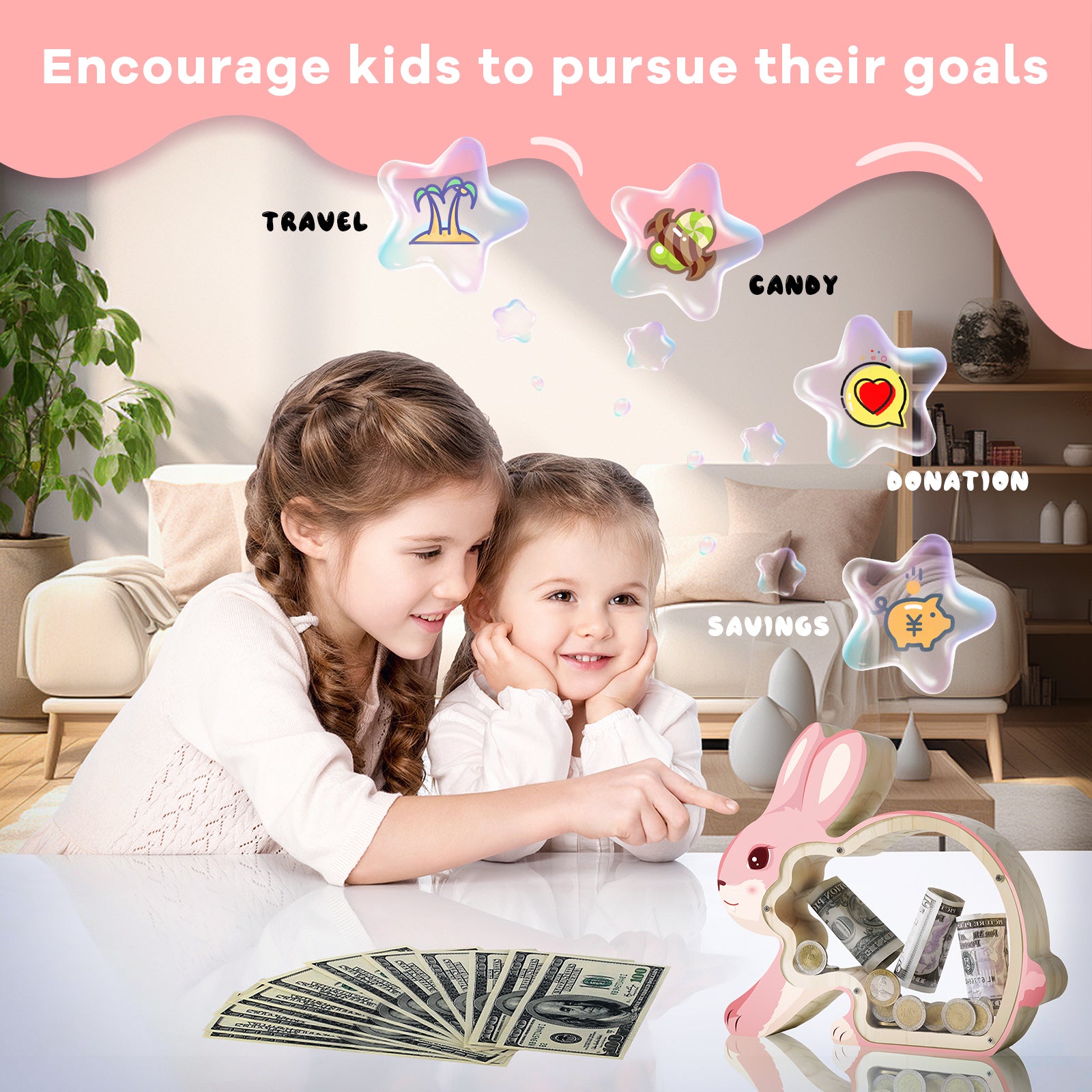 Bunny Coin Bank: Handcrafted, Cute, Perfect Gift