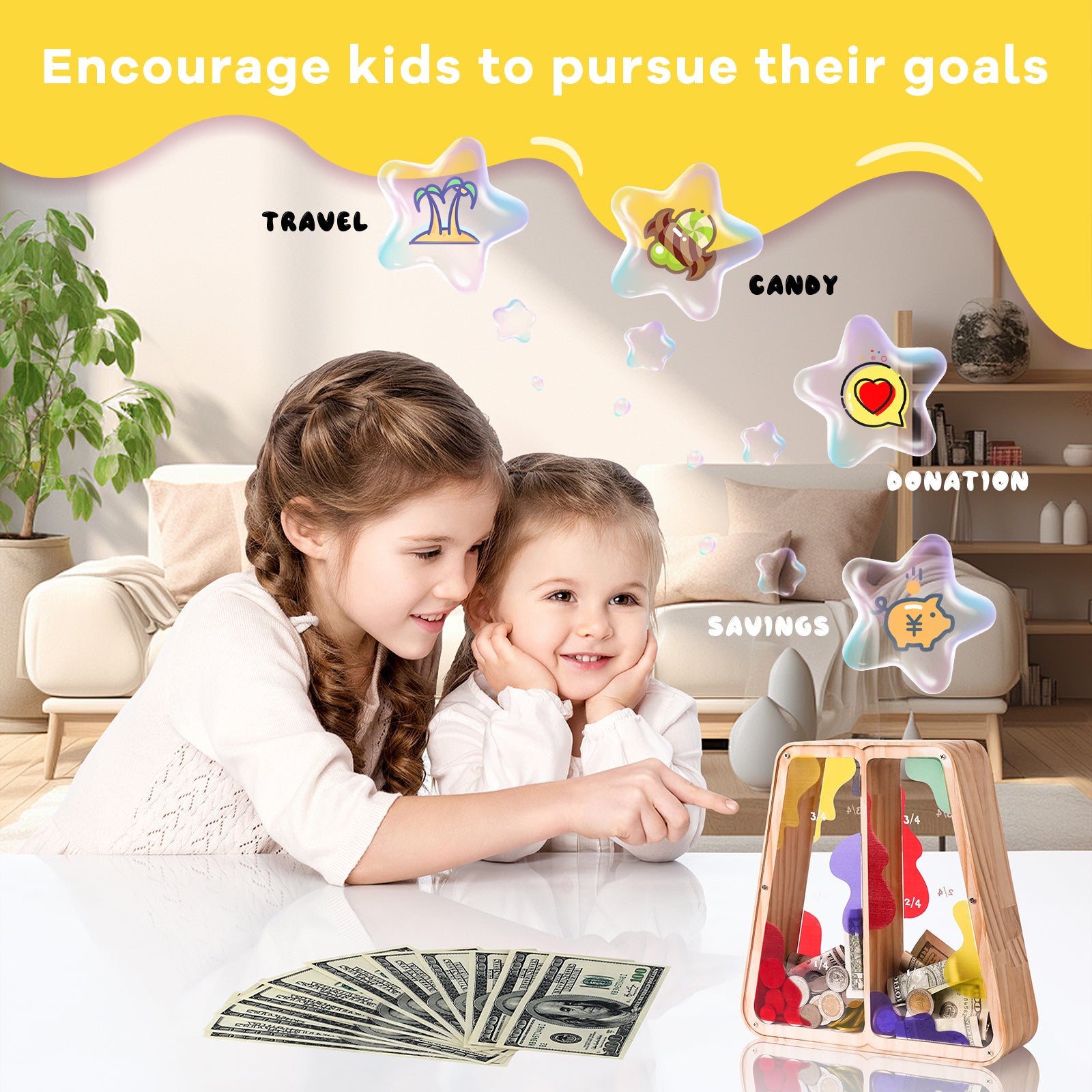 Ladder Piggy Bank - Unique Savings Gift for kids & Families