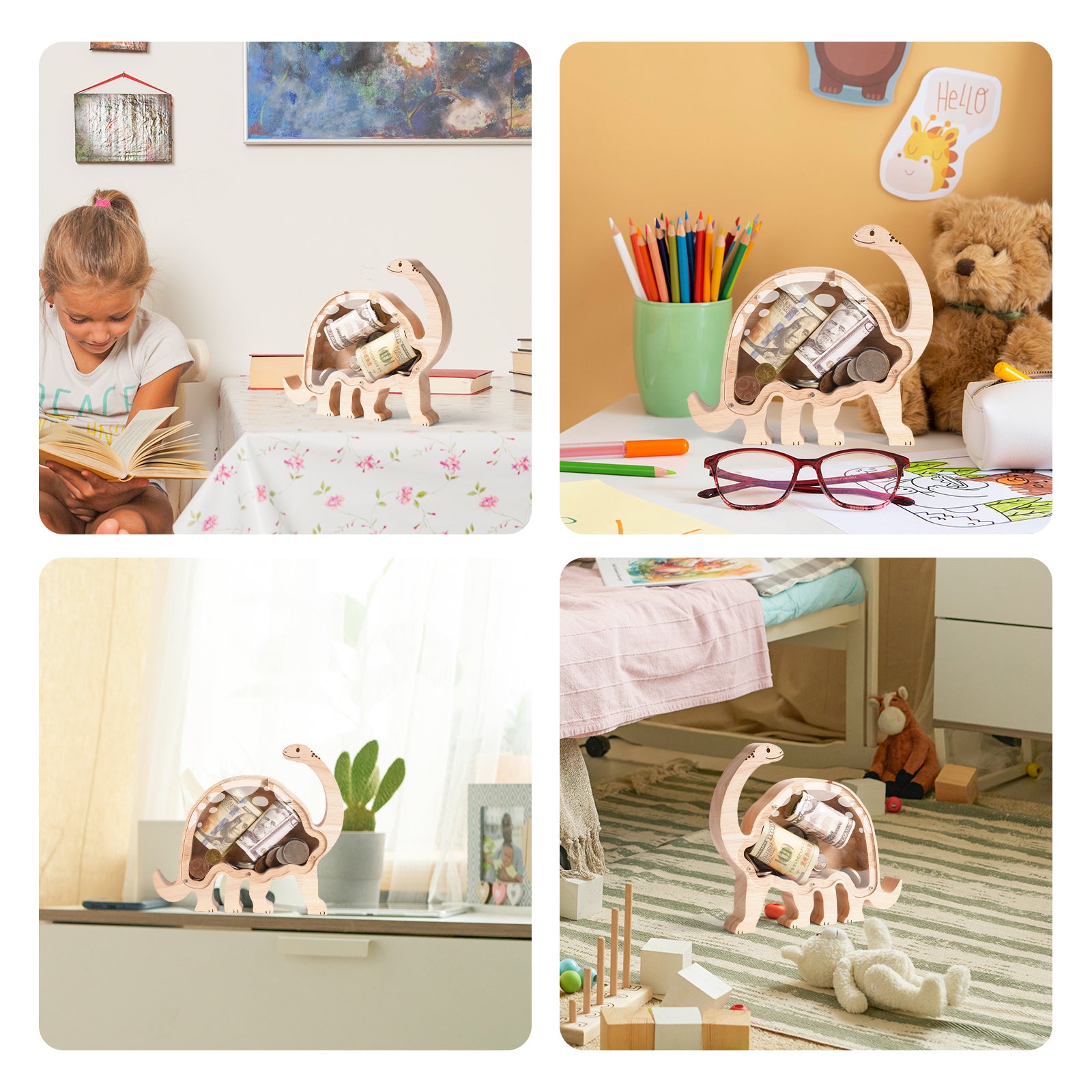 Brachiosaurus Piggy Bank: Unbreakable, Cute, Personalized Gift