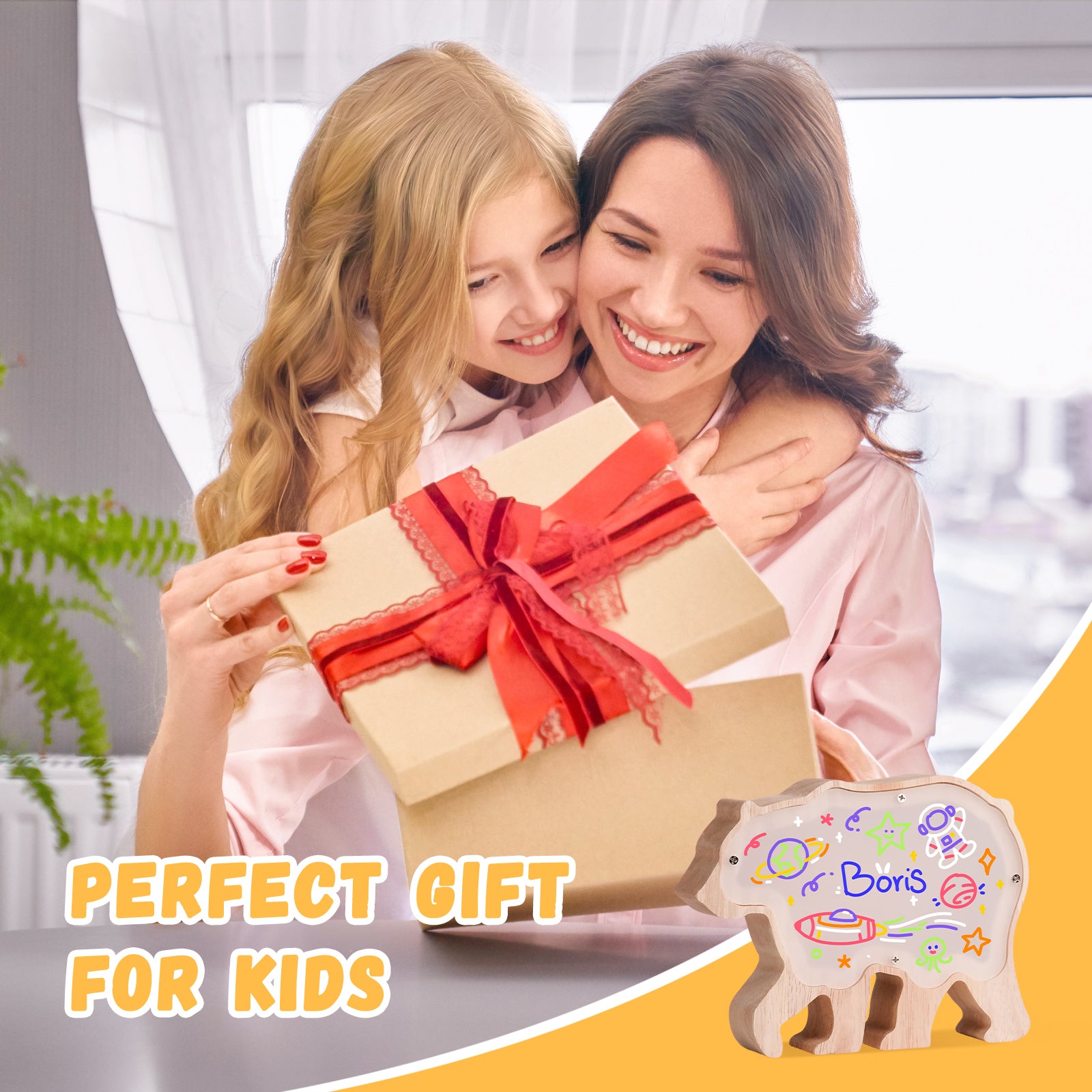 Bear Lamp Kit: DIY, Paintable, Perfect for Kids