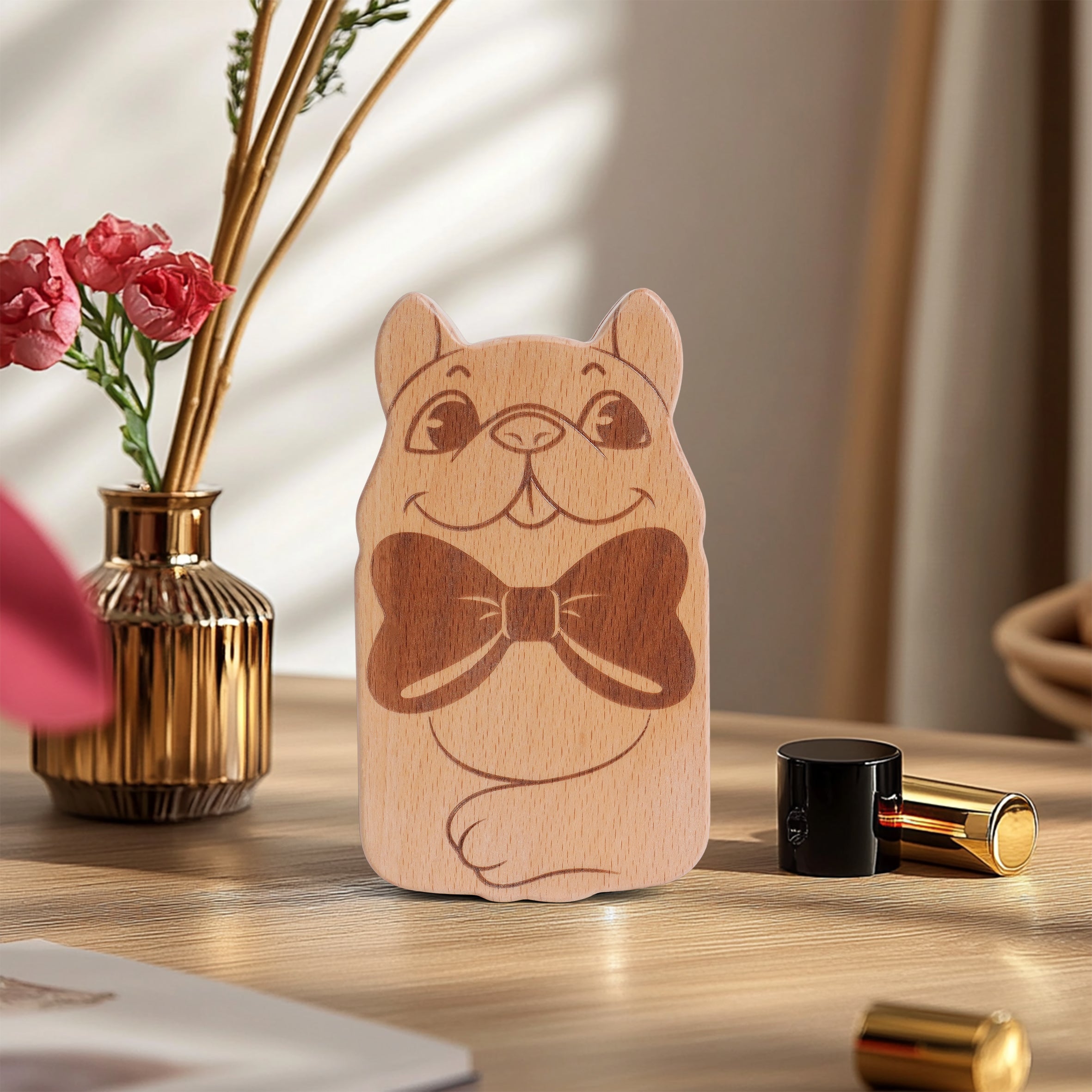 Puppy Wooden Jewelry Box - Adorable & Functional Storage for Your Treasures