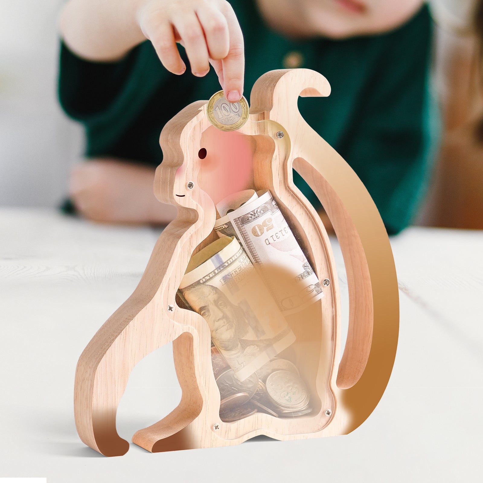 Monkey Piggy Banks: Cute, Unbreakable, Safe, Ideal for Kids