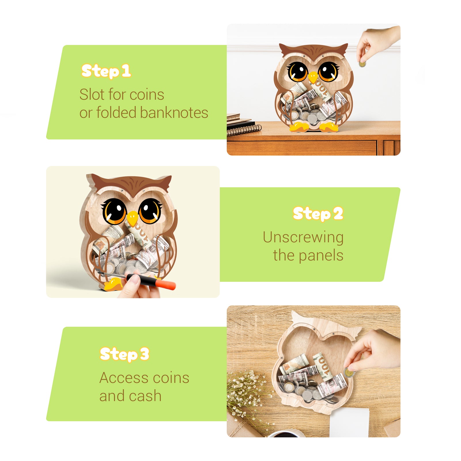 Owl Coin Bank