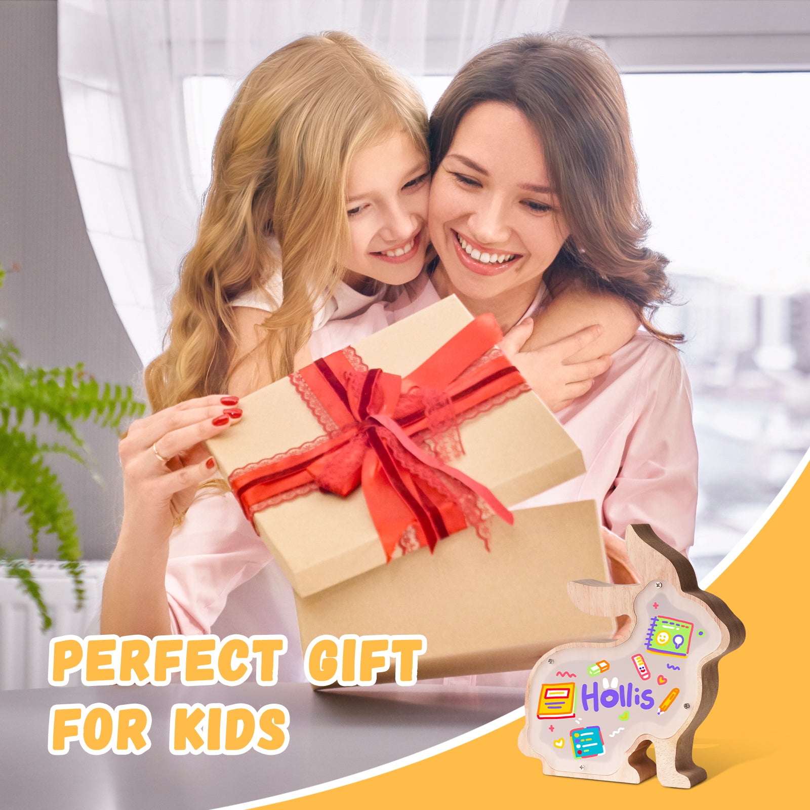 Rabbit Lamp Kit: DIY, Paintable, Perfect for Kids