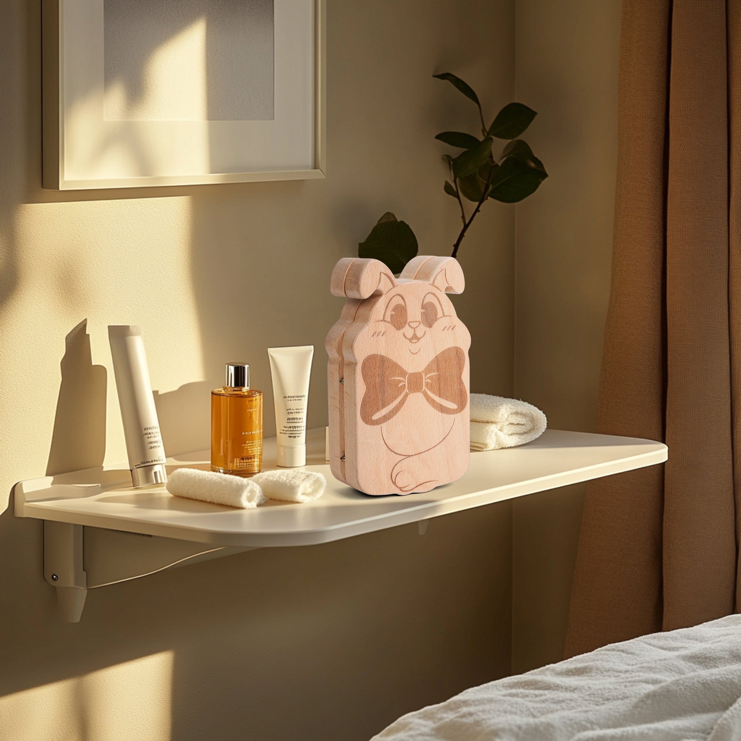 Bunny Wooden Jewelry Box – Whimsical Storage Meets Elegant Functionality