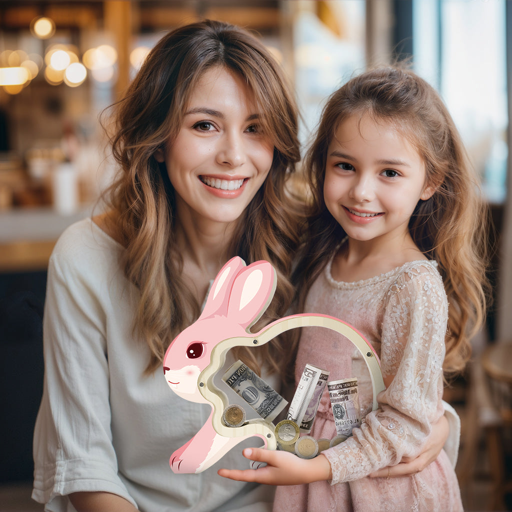 Bunny Coin Bank: Handcrafted, Cute, Perfect Gift