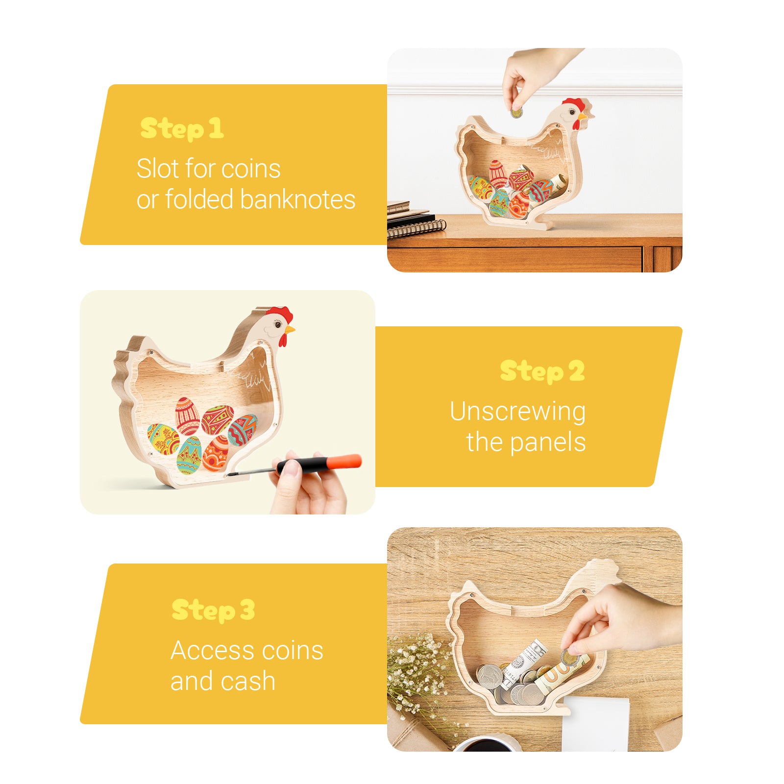 Chicken Piggy Bank: Unbreakable, Cute, Personalized Gift