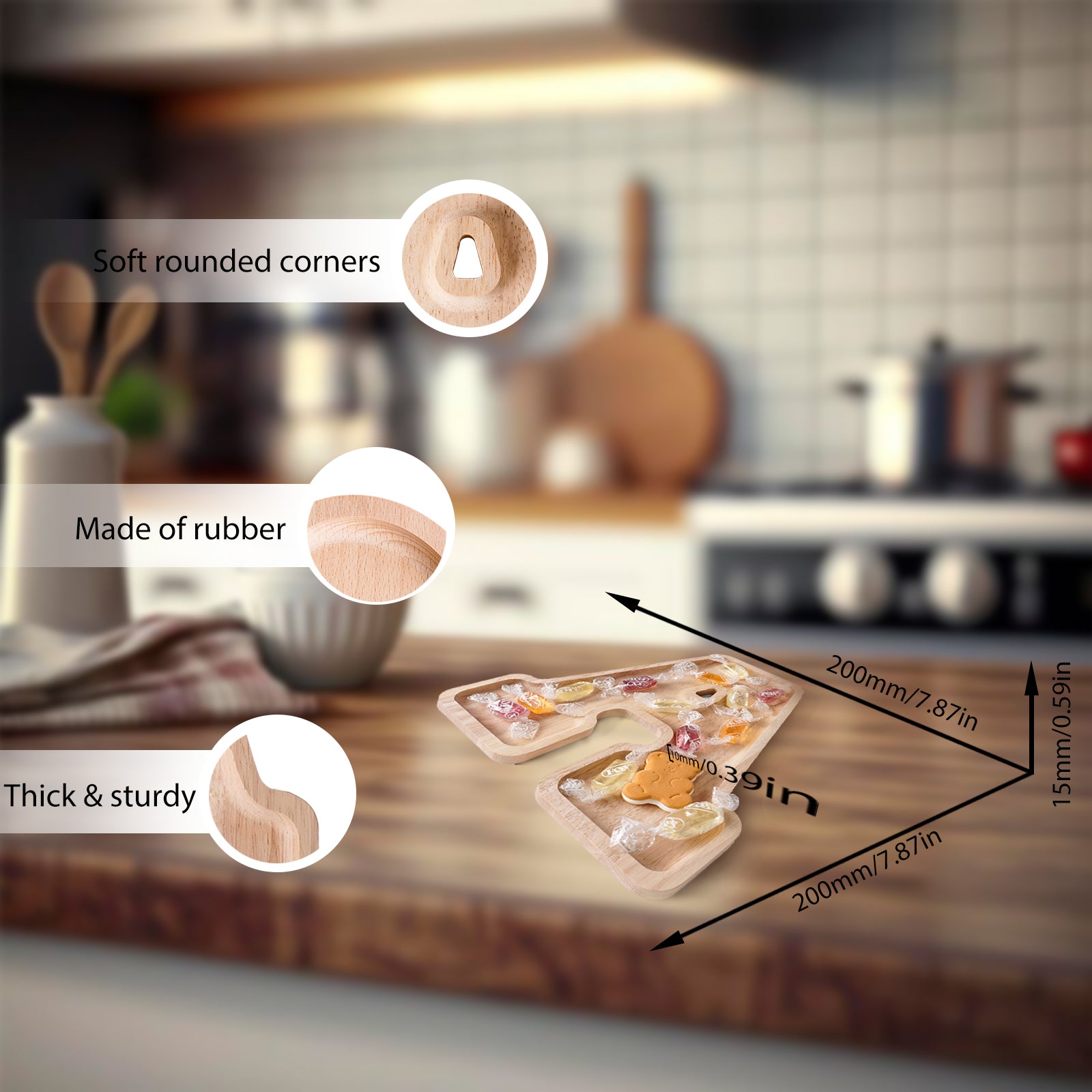 Wooden Letter Tray Set: Decorative & Practical functional, Eco-Friendly, Forming baby names