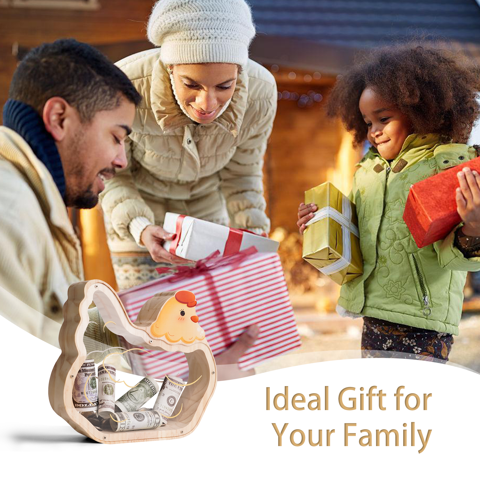 Chick-Shaped Coin Bank: Hand-Paintable, Cute Animal Gift for Kids