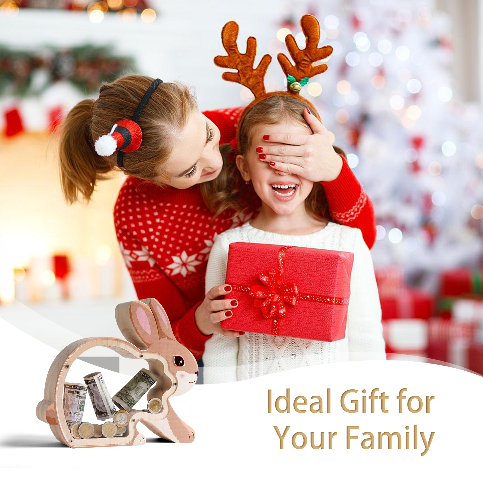 Bunny Coin Bank: Handcrafted, Cute, Perfect Gift