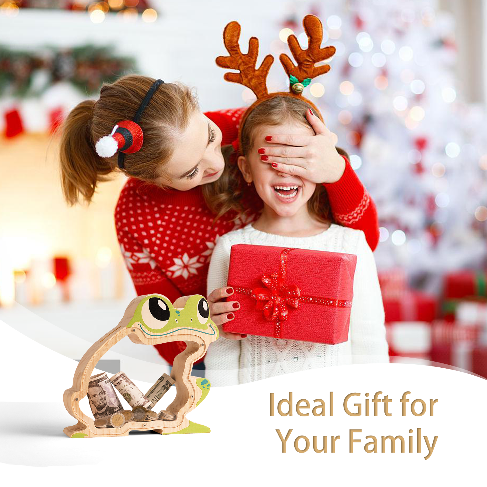 Frog-Shaped Coin Bank: Hand-Painted, Kids' Savings & Decorative Gift