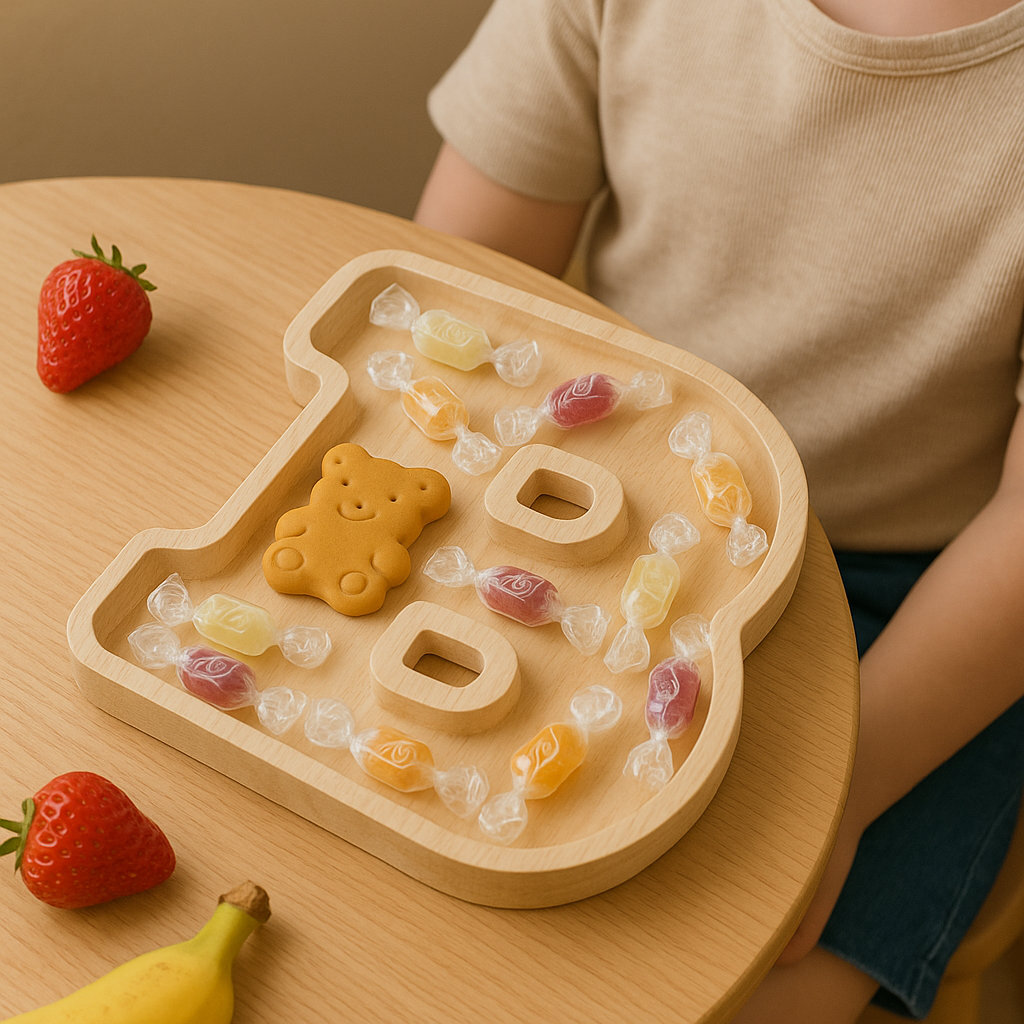 Wooden Letter Tray Set: Decorative & Practical functional, Eco-Friendly, Forming baby names