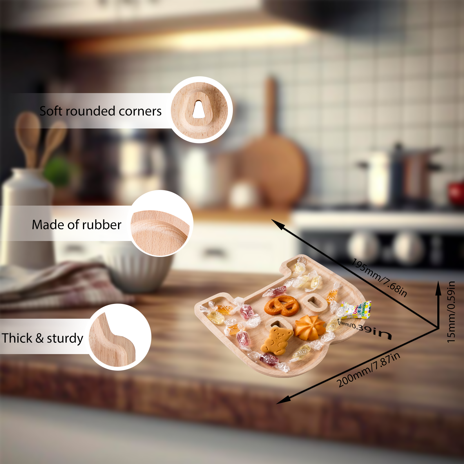 Wooden Letter Tray Set: Decorative & Practical functional, Eco-Friendly, Forming baby names