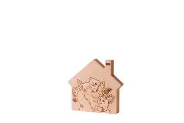 Bear Hug Wooden Puzzle Decor