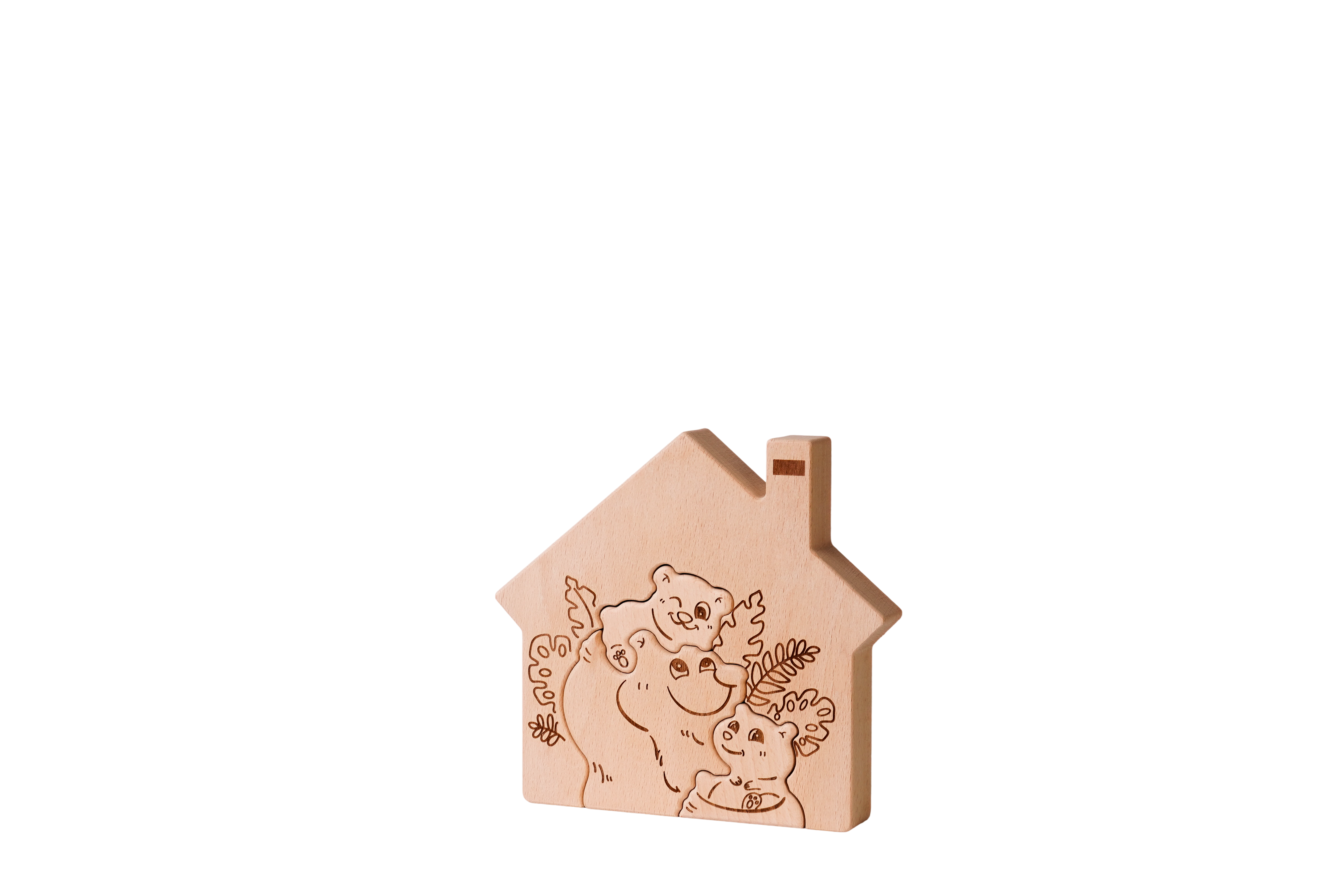 Bear Hug Wooden Puzzle Decor