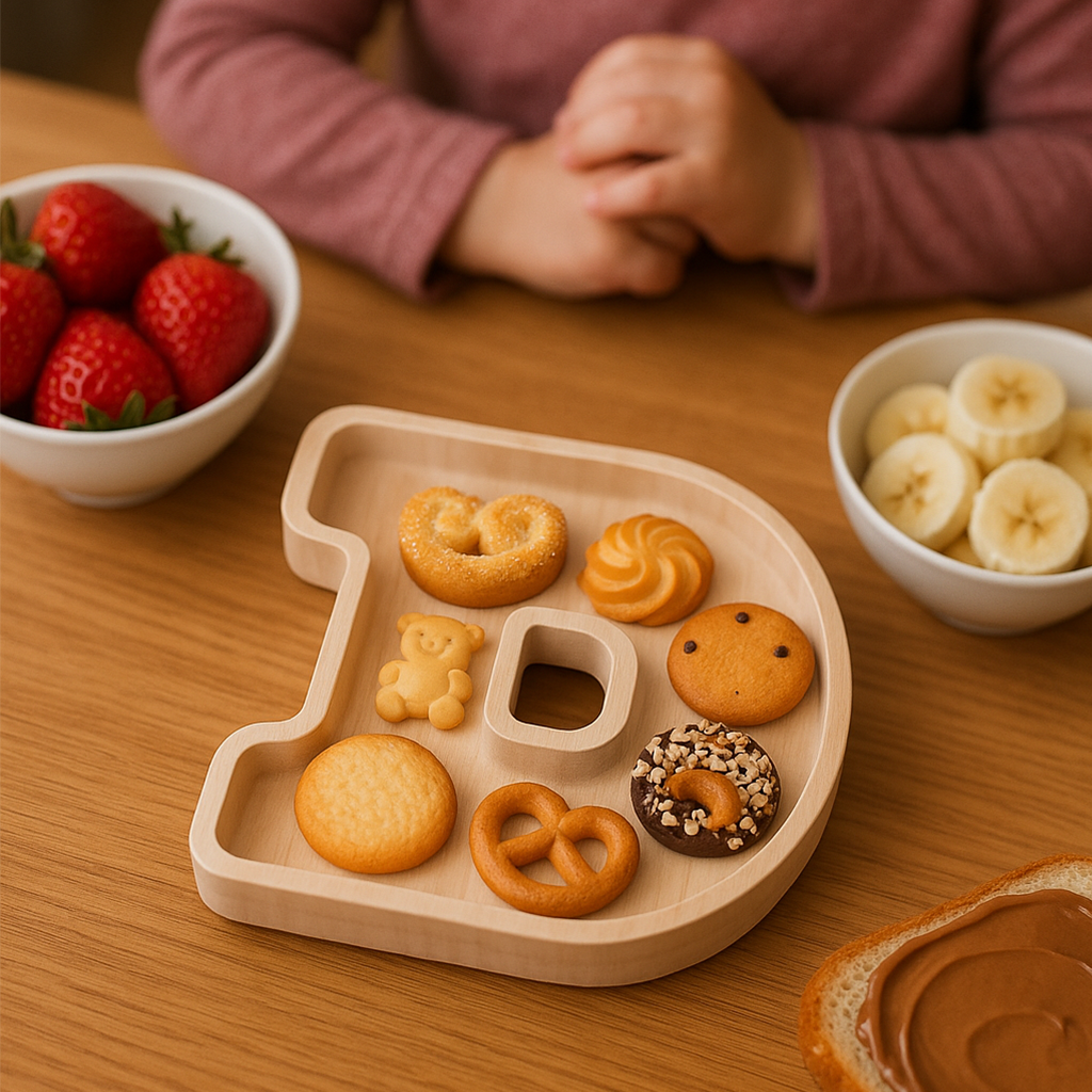 Wooden Letter Tray Set: Decorative & Practical functional, Eco-Friendly, Forming baby names