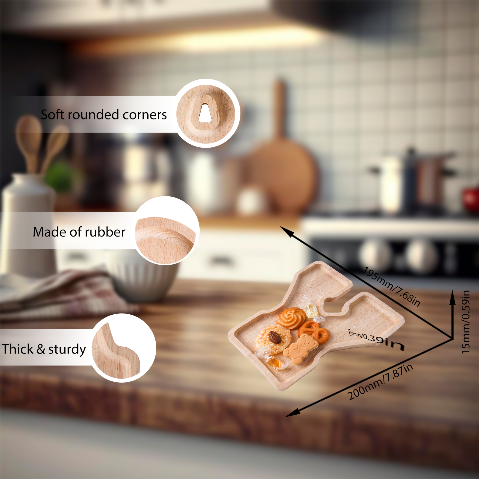 Wooden Letter Tray Set: Decorative & Practical functional, Eco-Friendly, Forming baby names