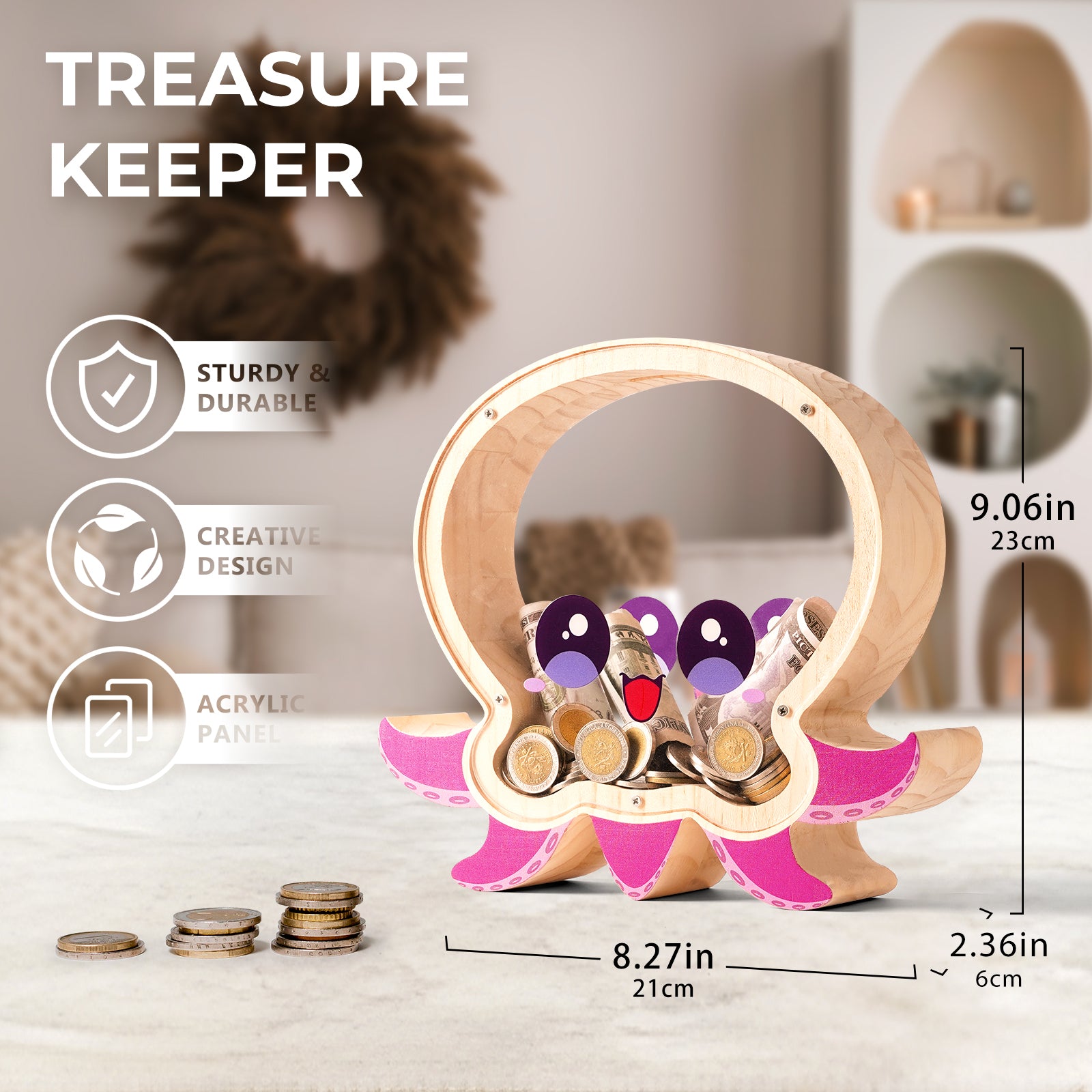 Octopus Piggy Bank: Cute, Functional, Perfect Gift