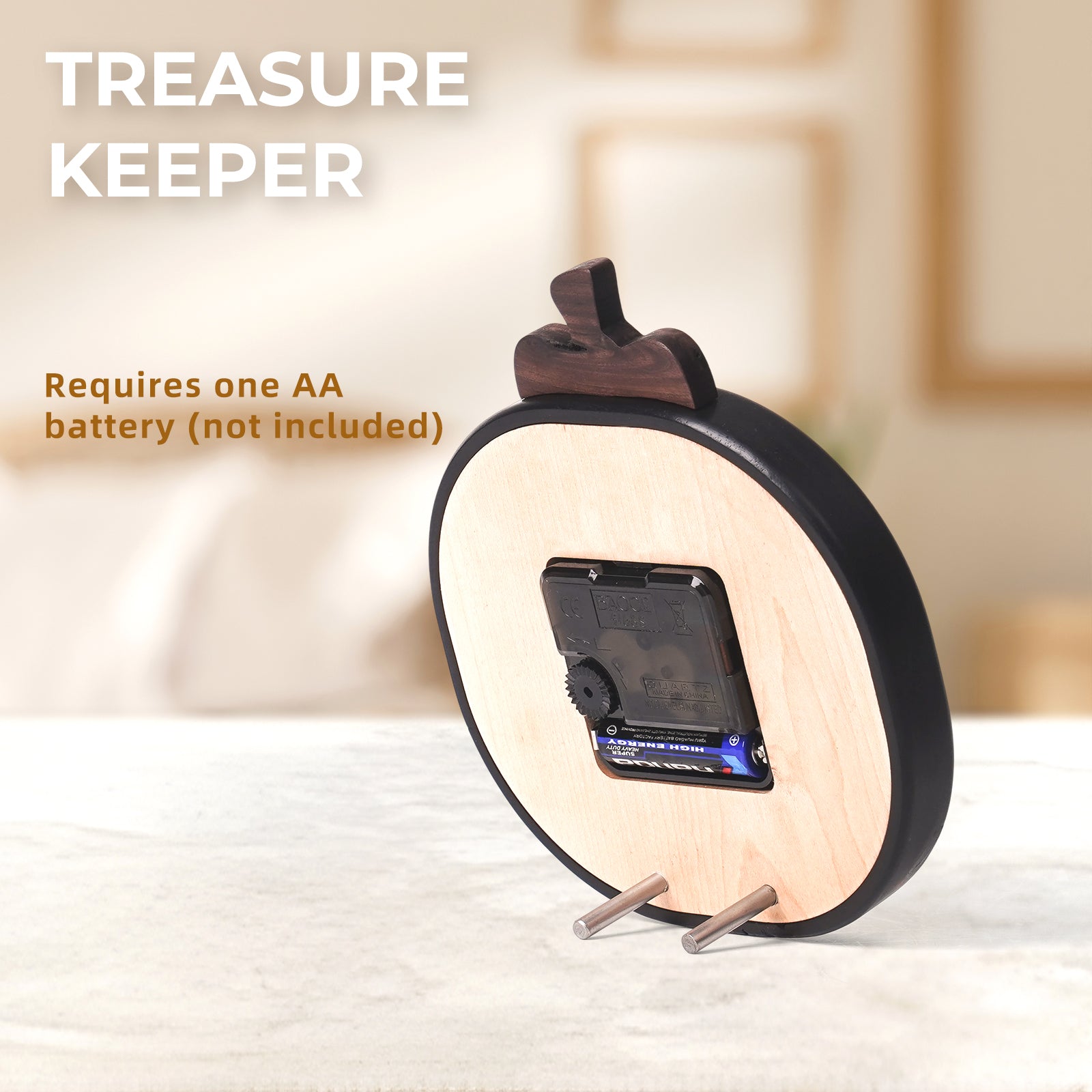 Mangosteen Wooden Desk Clock – Exotic Elegance Meets Functional Art