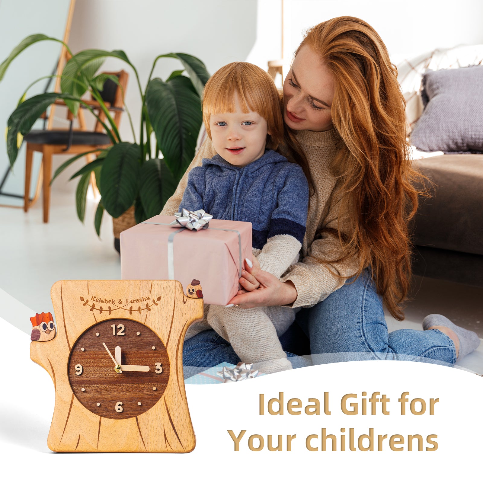 Wooden Forest Wall Clock - Nature-Inspired Artistry Meets Functional Design