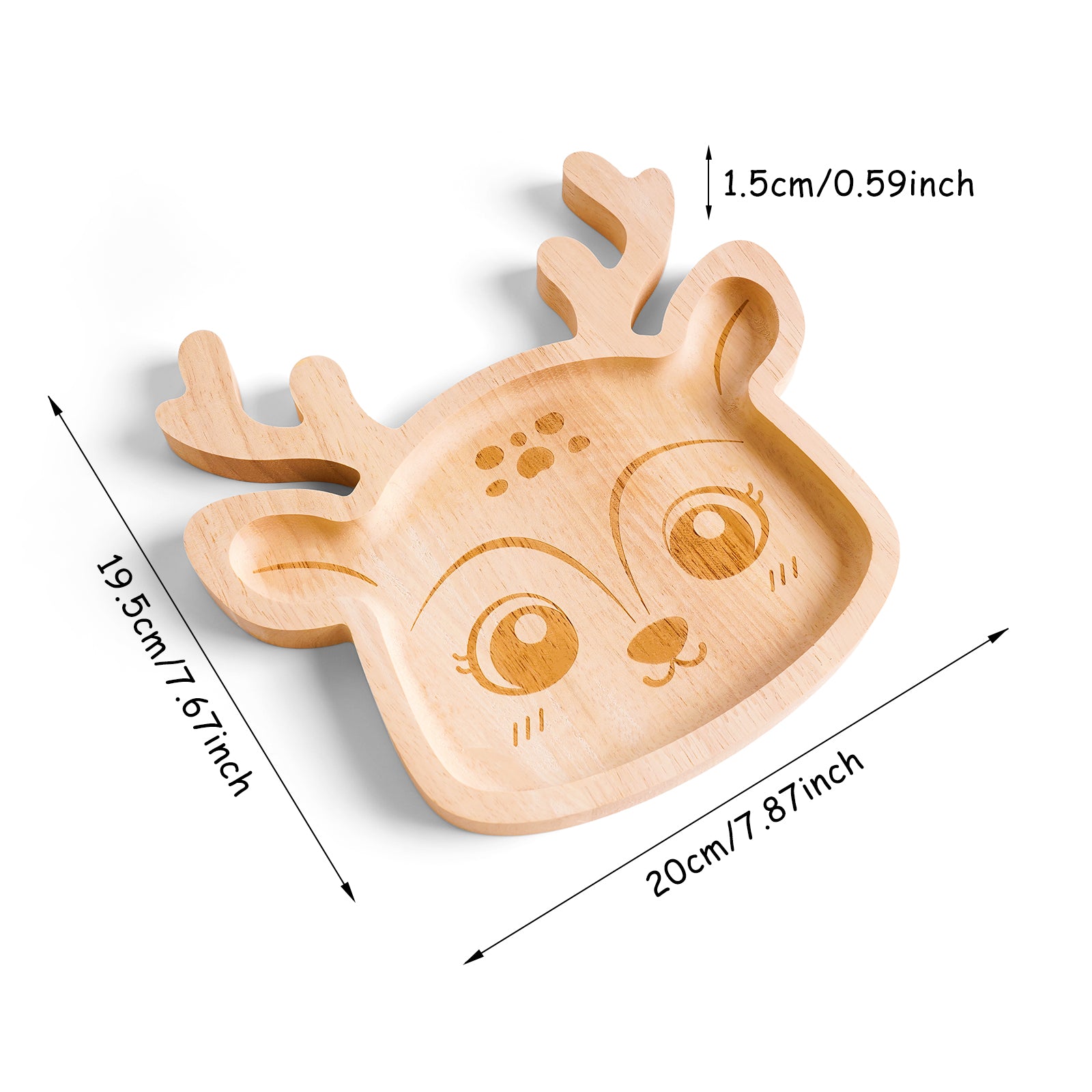 Enchanted Reindeer Wooden Tray - Festive Holiday Serving Platter & Cherished Gift