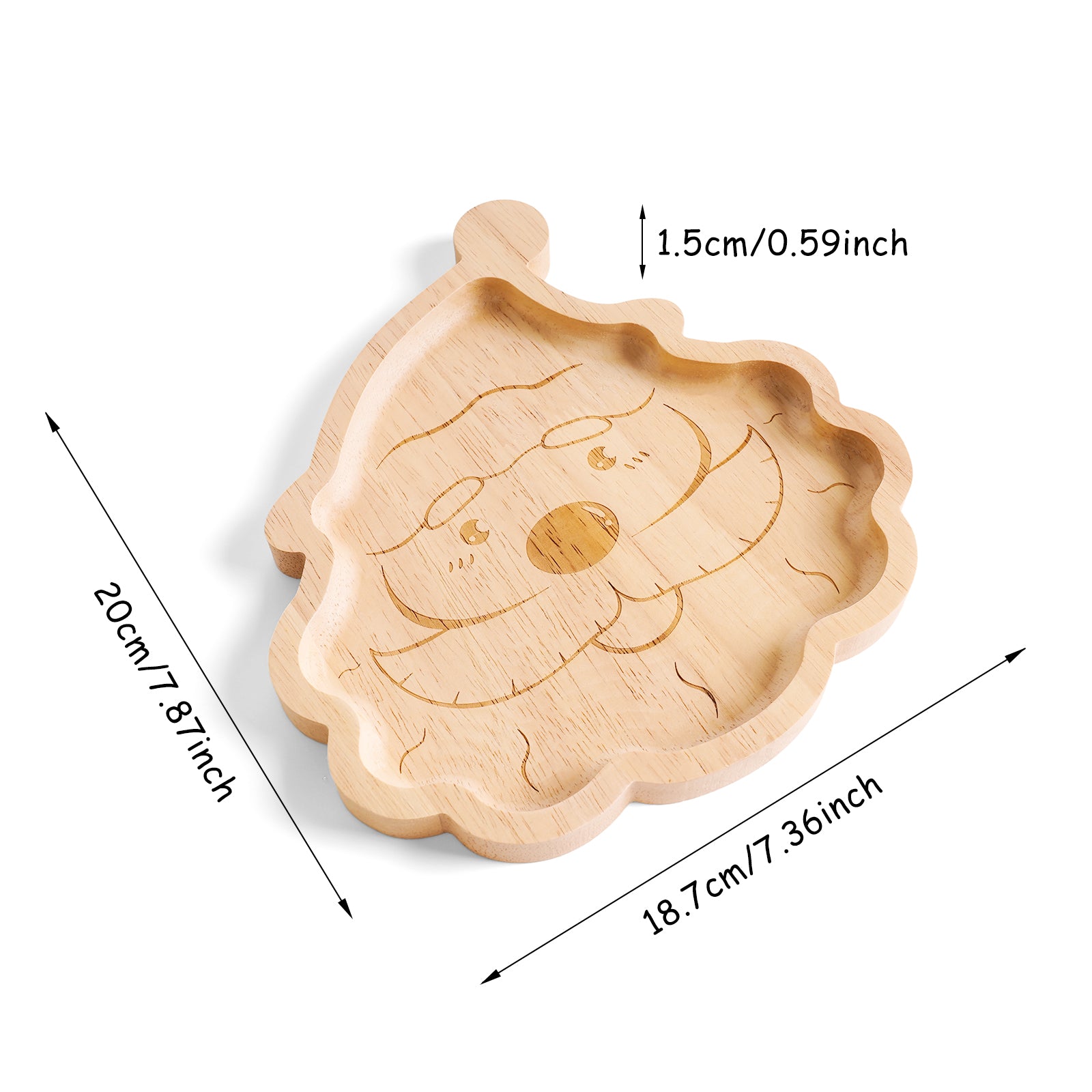 Festive Christmas Wooden Tray Set - Holiday Serving Platters & Decor