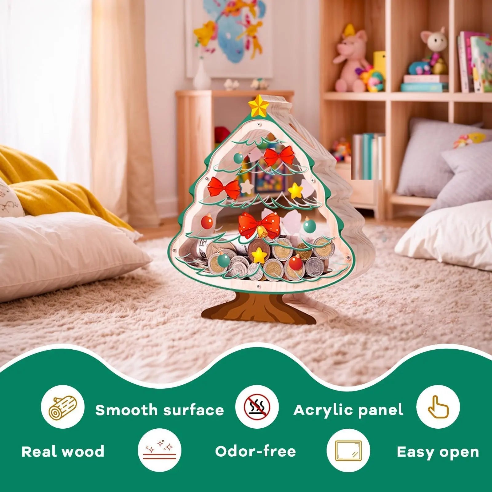 🎄Christmas Tree Piggy Bank