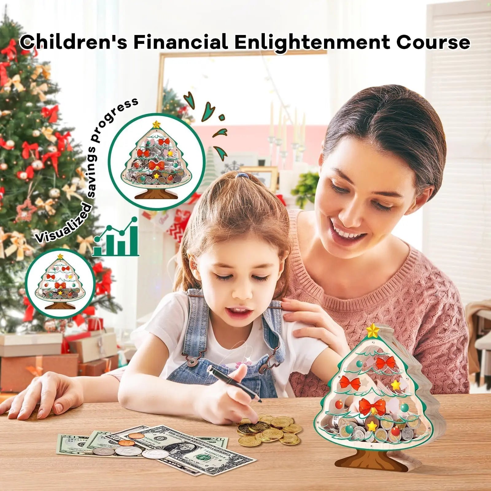 🎄Christmas Tree Piggy Bank